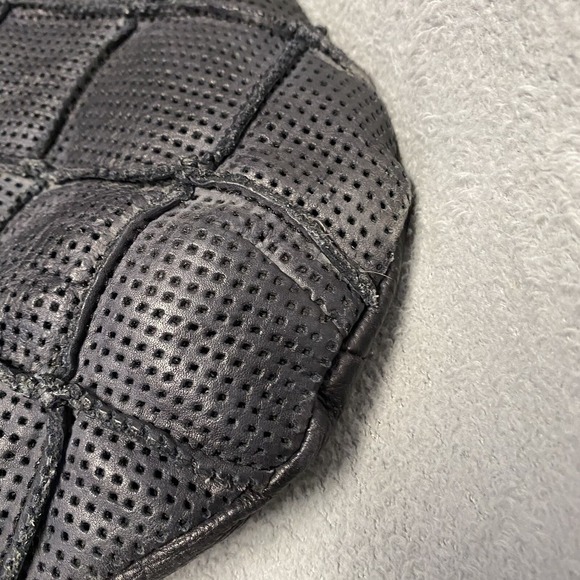 Anthropologie‎ Illona Tote Black Leather Lattice Shoulder Bag Large Read - Picture 4 of 13